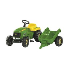 John Deere Rolly kids Ride On Pedal Tractor With Trailer toy gift Christmas