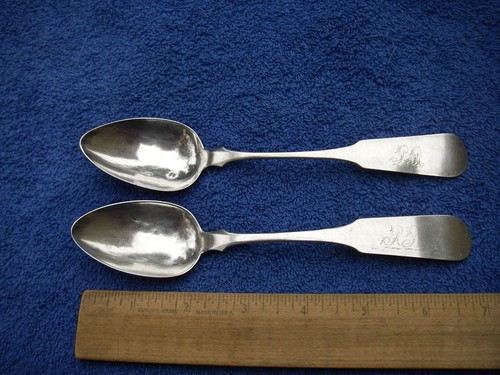 Two massachusetts coin silver - two,