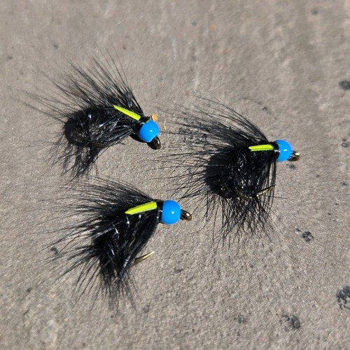 Bead head blue snatcher - head, fly