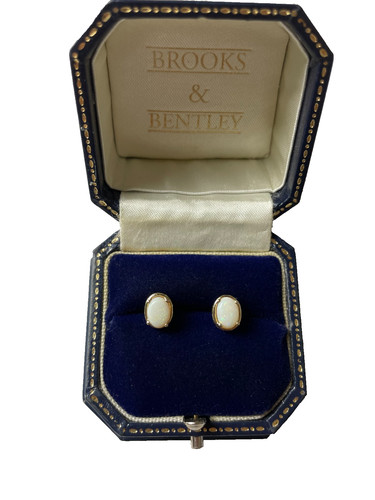 Opal earrings 9ct - earrings, gold