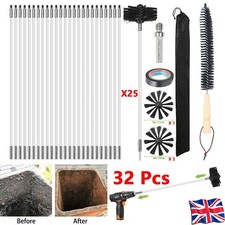 32x Flexible Chimney Sweep Set