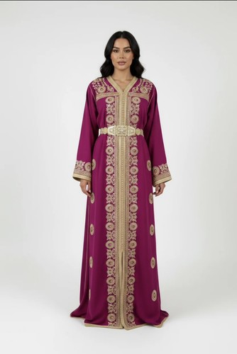 Women moroccan pink kaftan - women’s,