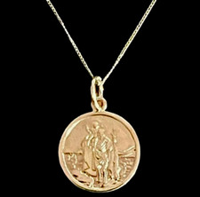 9ct Gold St. Christopher Round