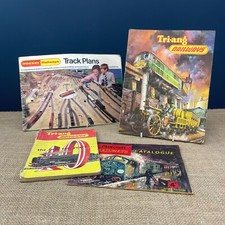 VINTAGE TRI-ANG HORNBY PLAYCRAFT RAILWAYS CATALOGUE TRACK PLANS BOOKLETS