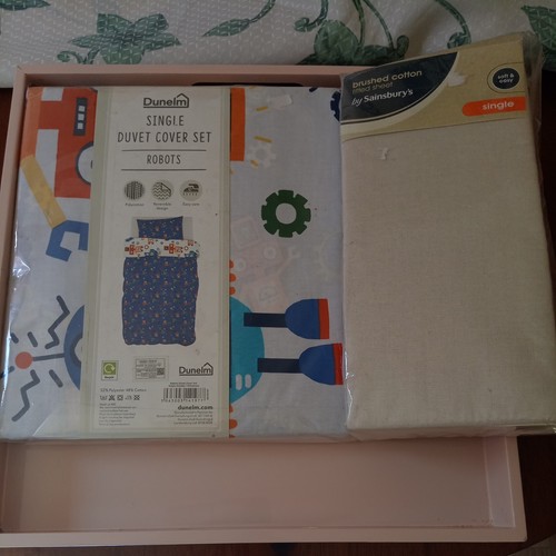 New bedding dunelm single - 2x,