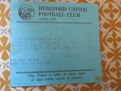 Hereford united freight rover - hereford,