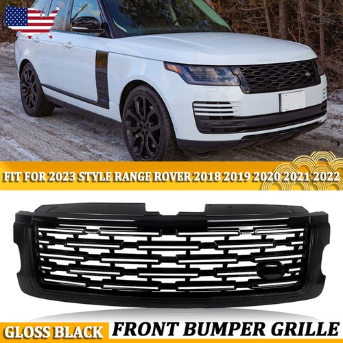 Gloss black front mesh grille - gloss,