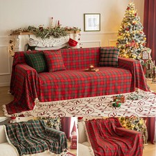 Christmas Plaid Sofa Blanket