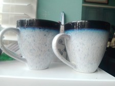 Fox & Ivy Blue Stoneware Mugs
