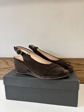 Hobbs Beryl Suede Brown Open
