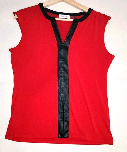Calvin klein red sleeveless - calvin,