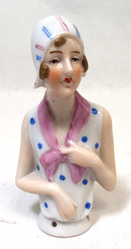 Vintage art deco half doll - vintage,