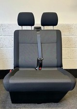 Genuine VW Transporter T6 T6.1 Shuttle  Double Bench Seat Bricks Cloth New