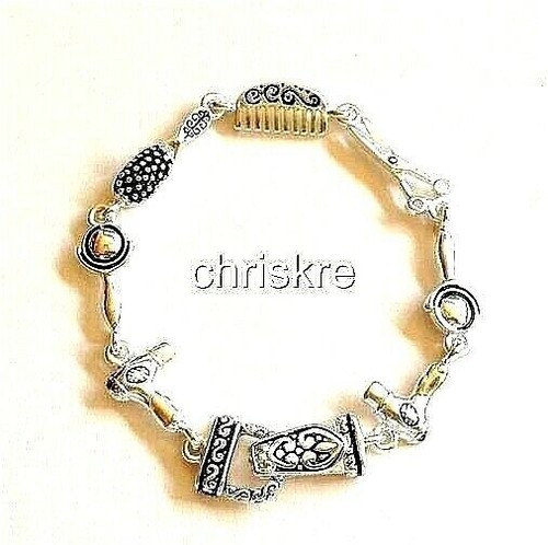 Hair stylist charm bracelet - hair,