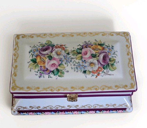 French porcelain jewellery box - french,