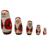 Vintage Santa Claus Russian Nesting Dolls