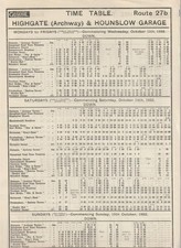 ROUTE 27B LONDON GENERAL PANEL
