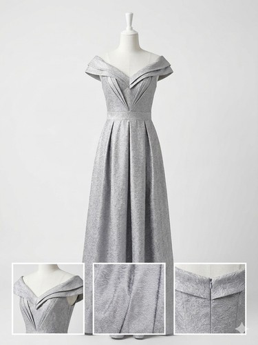 Elegant silver jacquard formal - jacquard,