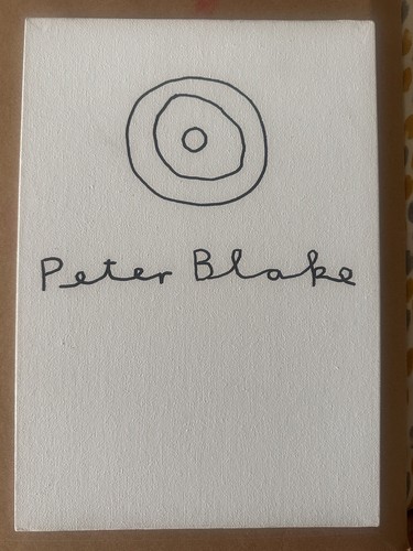 Sir peter blake hand - signed, a4