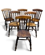 ANTIQUE ELM AND BEECH SET OF