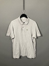LACOSTE Polo Shirt - Size 8 XXXL - Grey - Good Condition - Men’s