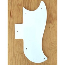 Thin White 1 ply Pickguard For