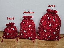 Christmas Gift Bags, Festive Bags, Reusable Drawstring Cloth Bag For Presents