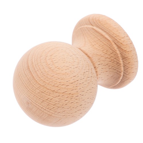 Hardwood round finial - hardwood,