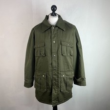 German Army Quilted Chore Jacket in Olive Green size XL