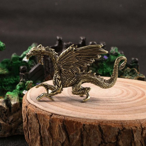 Copper mini dragon sculpture - mini,
