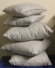 Ashley Manor 5x Grey weave Cushions (feather & fiber inners) assorted sizes
