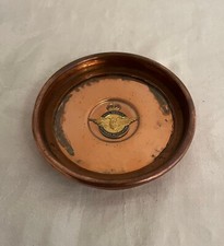 Vintage Motoring Award/dish made of heavy copper with an enamelled Badge