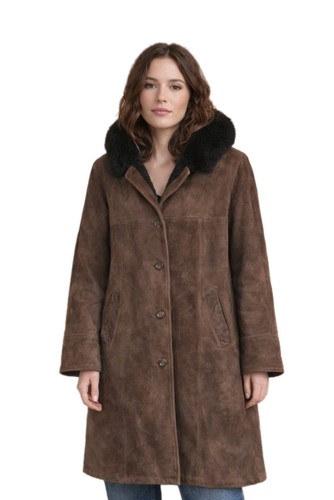 Shearling coat women size - women's, l