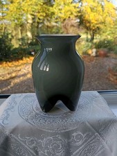 Danish Art Glass Smoked Vase