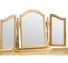 DRESSING  TABLE  PINE   TRIPLE  MIRROR NEW BOXED 
