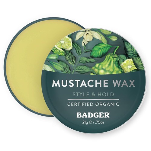 Badger man care mustache - man, wax