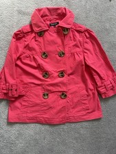 2008-2012 Pink Double-breasted Papaya Shirt with buckle detail. Size 10. 
