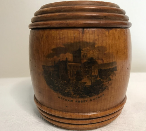 Mauchline ware moneybox - mauchline,