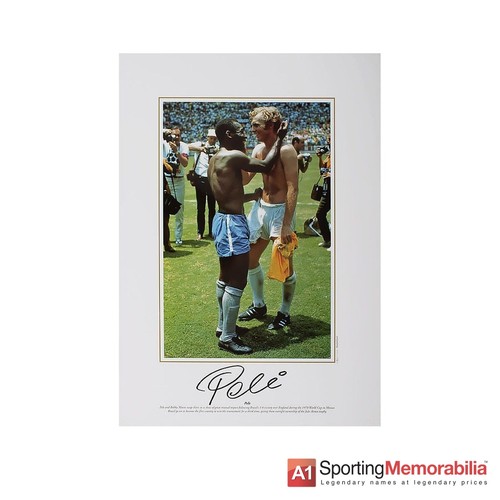 Pele signed brazil photo - signed,
