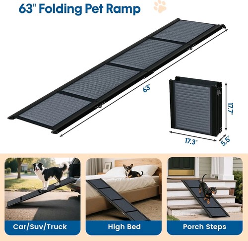 Dog ramp long 17 - 63", 17"