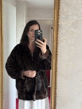 Real Dark Brown Ranch Mink Fur