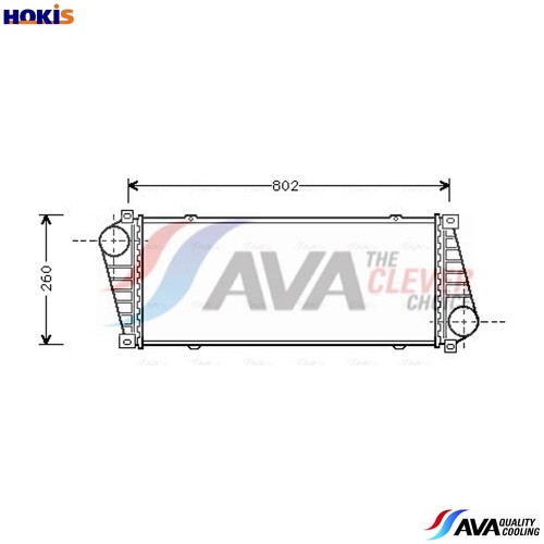 Charge air cooler msa4217 for - cooler,