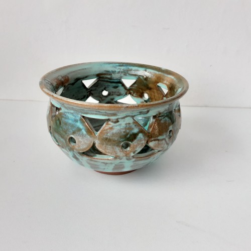 Vintage studio pottery - pottery, pierced