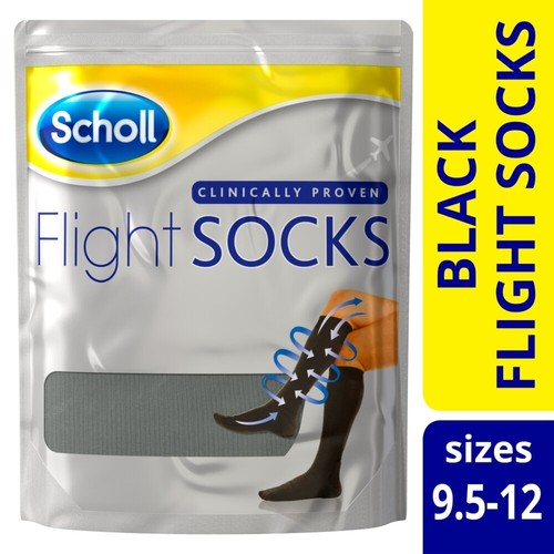 Scholl flight socks - flight, black