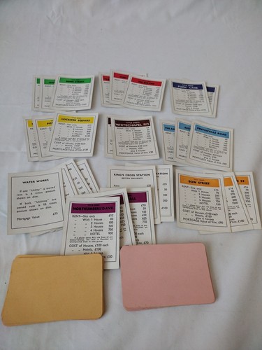 Full set monopoly 1940 60s - of,