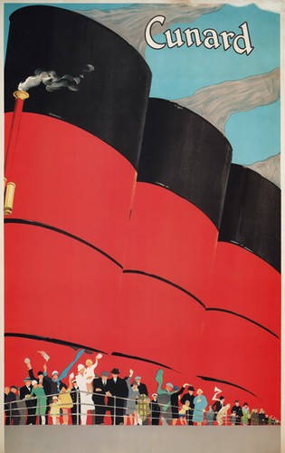 Tx214 vintage cunard line - vintage,