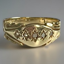 15ct Gold Diamond Ring Band