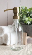 Clear Glass Soap Dispenser