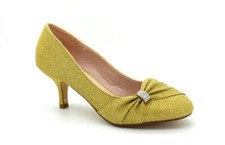 Ladies Women Glitter Low Mid