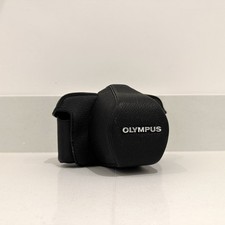 Olympus Black Leather Case For OM-1 OM-2 OM-3 OM-4 Etc Film Cameras